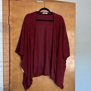 Red Open Front Kimono